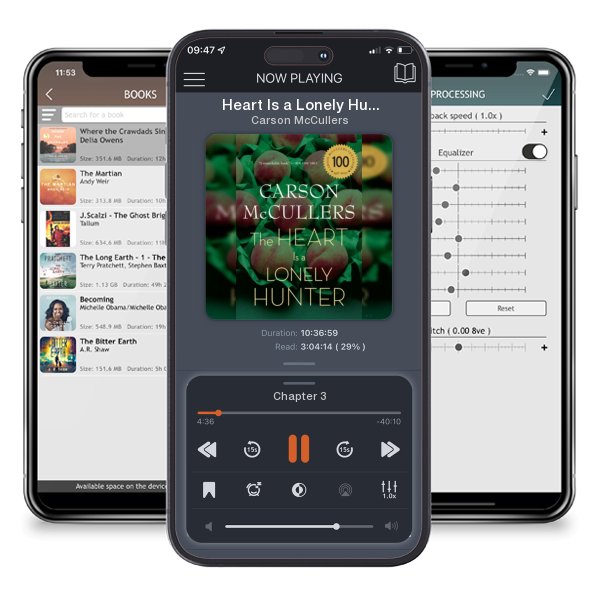 Download fo free audiobook Heart Is a Lonely Hunter by Carson McCullers and listen anywhere on your iOS devices in the ListenBook app.