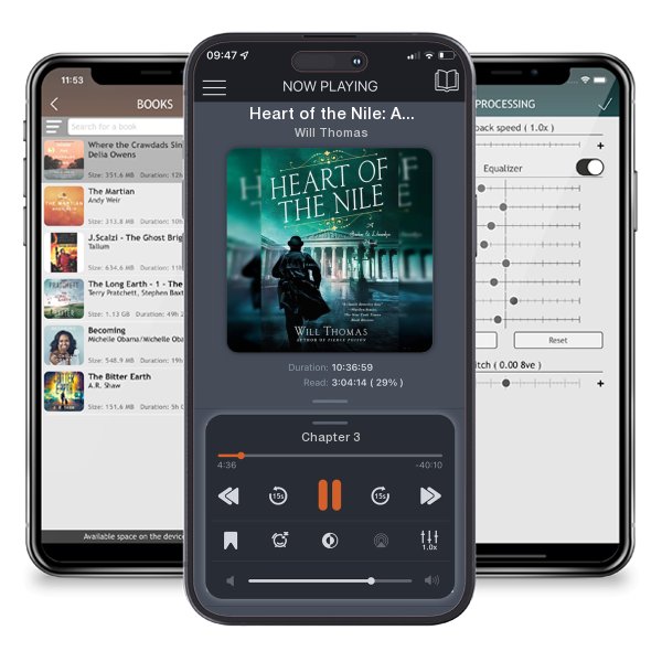 Download fo free audiobook Heart of the Nile: A Barker & Llewelyn Novel by Will Thomas and listen anywhere on your iOS devices in the ListenBook app.