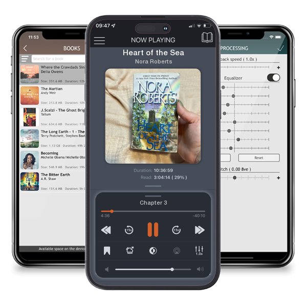 Download fo free audiobook Heart of the Sea by Nora Roberts and listen anywhere on your iOS devices in the ListenBook app.