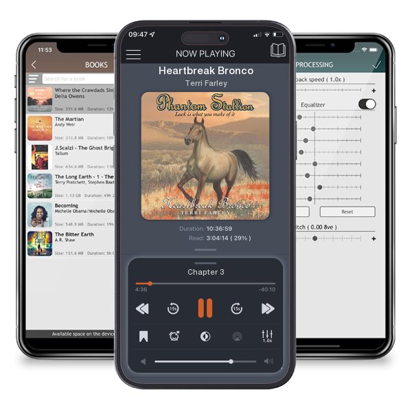 Download fo free audiobook Heartbreak Bronco by Terri Farley and listen anywhere on your iOS devices in the ListenBook app.
