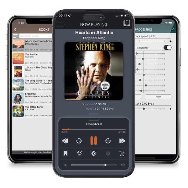 Download fo free audiobook Hearts in Atlantis by Stephen King and listen anywhere on your iOS devices in the ListenBook app.