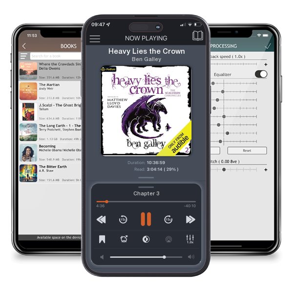 Download fo free audiobook Heavy Lies the Crown by Ben Galley and listen anywhere on your iOS devices in the ListenBook app.
