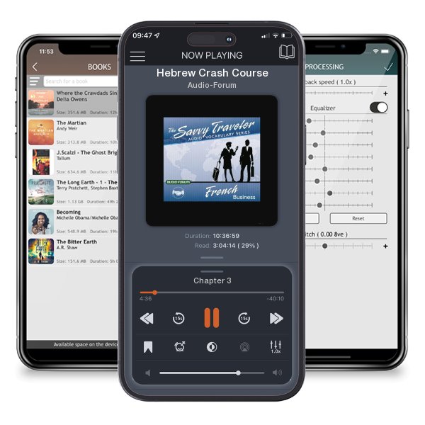 Download fo free audiobook Hebrew Crash Course by Audio-Forum and listen anywhere on your iOS devices in the ListenBook app.