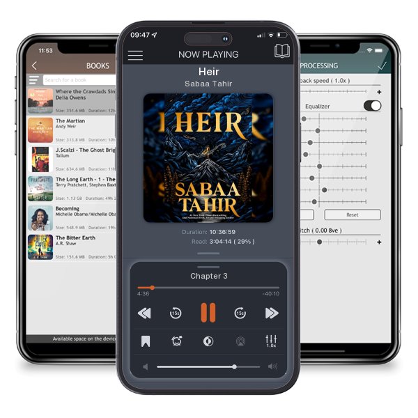 Download fo free audiobook Heir by Sabaa Tahir and listen anywhere on your iOS devices in the ListenBook app.