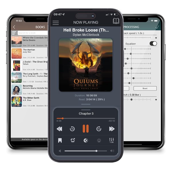 Download fo free audiobook Hell Broke Loose (The Ouiums Journey #1) by Dylan McClintock and listen anywhere on your iOS devices in the ListenBook app.