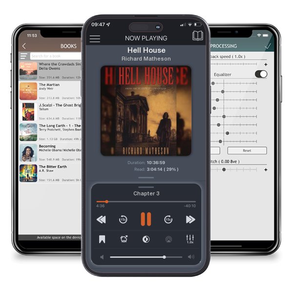 Download fo free audiobook Hell House by Richard Matheson and listen anywhere on your iOS devices in the ListenBook app.