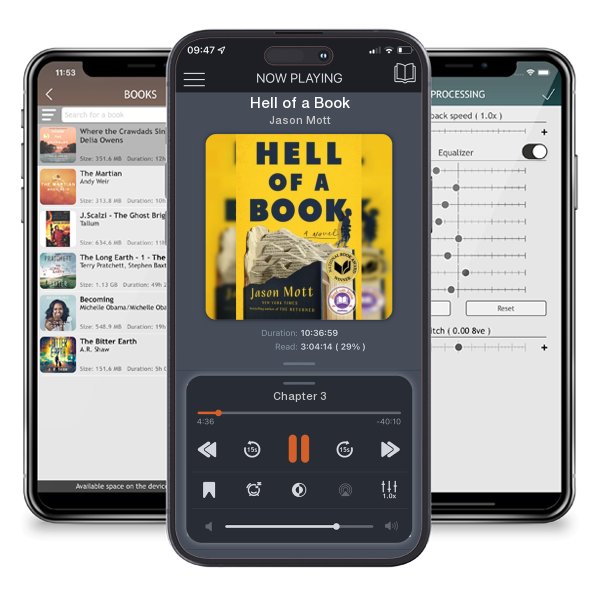 Download fo free audiobook Hell of a Book by Jason Mott and listen anywhere on your iOS devices in the ListenBook app.