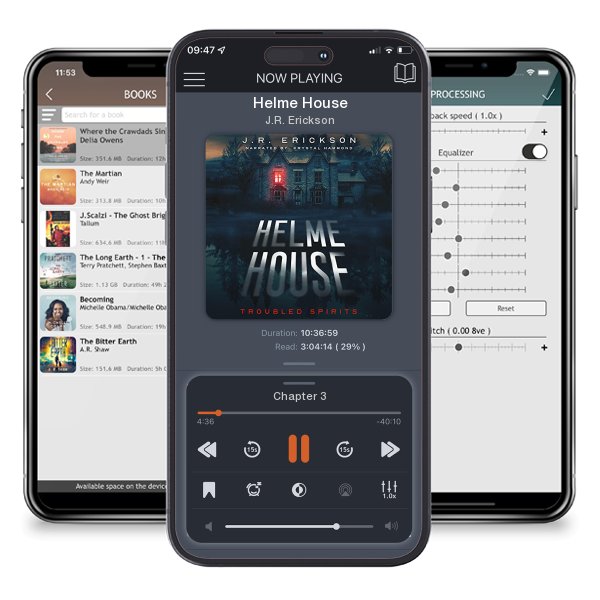 Download fo free audiobook Helme House by J.R. Erickson and listen anywhere on your iOS devices in the ListenBook app.
