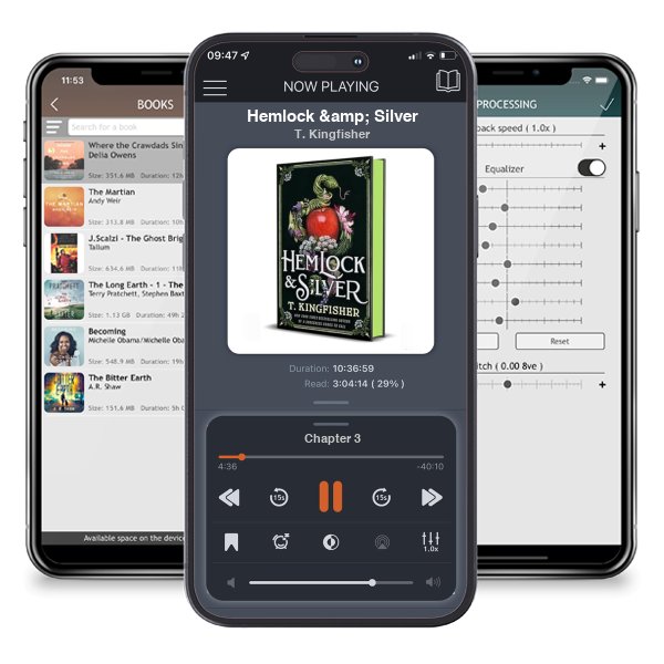 Download fo free audiobook Hemlock & Silver by T. Kingfisher and listen anywhere on your iOS devices in the ListenBook app.