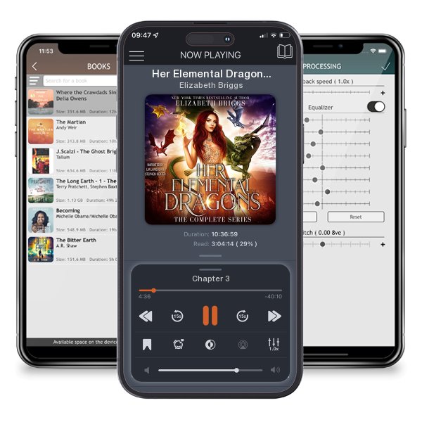 Download fo free audiobook Her Elemental Dragons by Elizabeth Briggs and listen anywhere on your iOS devices in the ListenBook app.