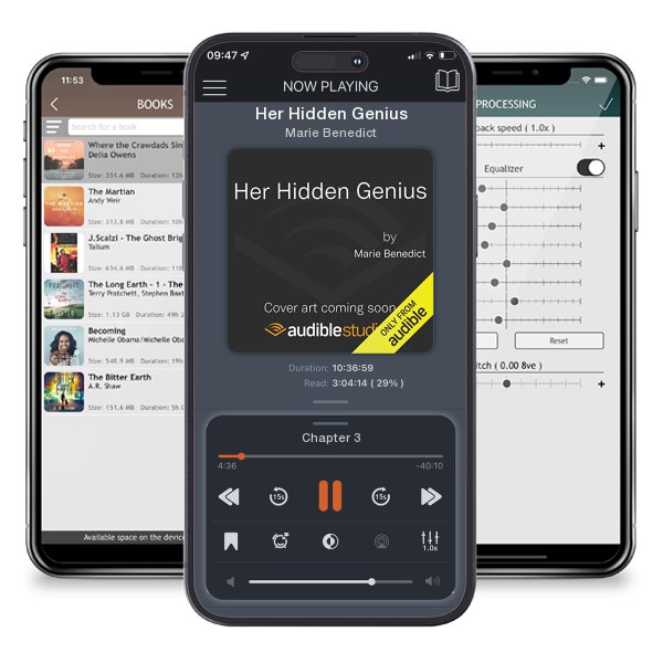 Download fo free audiobook Her Hidden Genius by Marie Benedict and listen anywhere on your iOS devices in the ListenBook app.