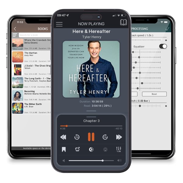 Download fo free audiobook Here & Hereafter by Tyler Henry and listen anywhere on your iOS devices in the ListenBook app.
