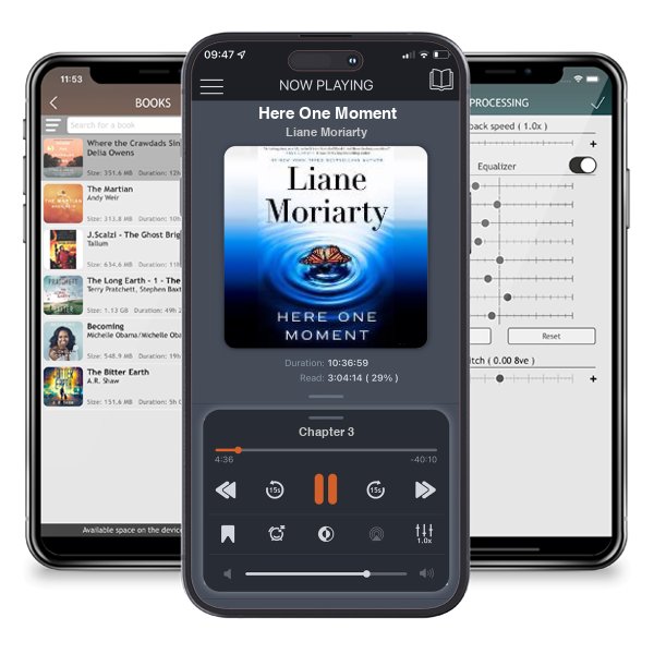 Download fo free audiobook Here One Moment by Liane Moriarty and listen anywhere on your iOS devices in the ListenBook app.