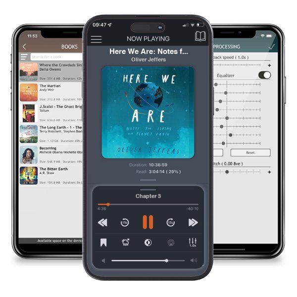 Download fo free audiobook Here We Are: Notes for Living on Planet Earth by Oliver Jeffers and listen anywhere on your iOS devices in the ListenBook app.