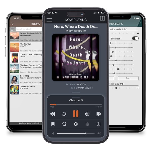 Download fo free audiobook Here, Where Death Delights: A Literary Memoir by Mary Jumbelic and listen anywhere on your iOS devices in the ListenBook app.
