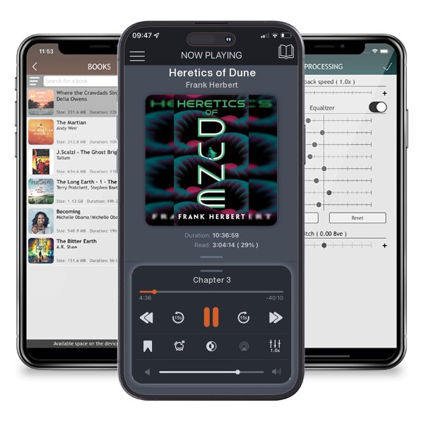 Download fo free audiobook Heretics of Dune by Frank Herbert and listen anywhere on your iOS devices in the ListenBook app.