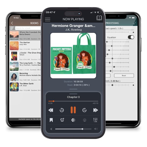 Download fo free audiobook Hermione Granger & Tote Bag by J.K. Rowling and listen anywhere on your iOS devices in the ListenBook app.
