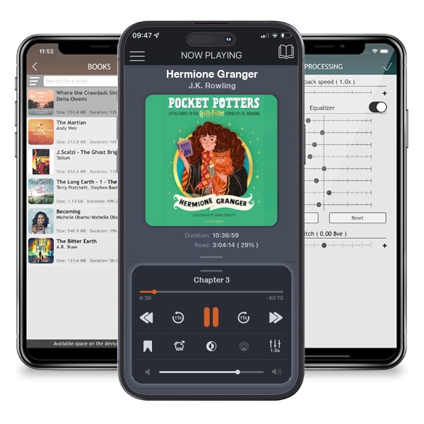 Download fo free audiobook Hermione Granger by J.K. Rowling and listen anywhere on your iOS devices in the ListenBook app.