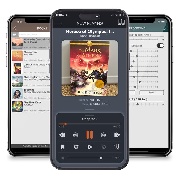 Download fo free audiobook Heroes of Olympus, the Book Three the Mark of Athena (Heroes of Olympus, the Book Three) by Rick Riordan and listen anywhere on your iOS devices in the ListenBook app.