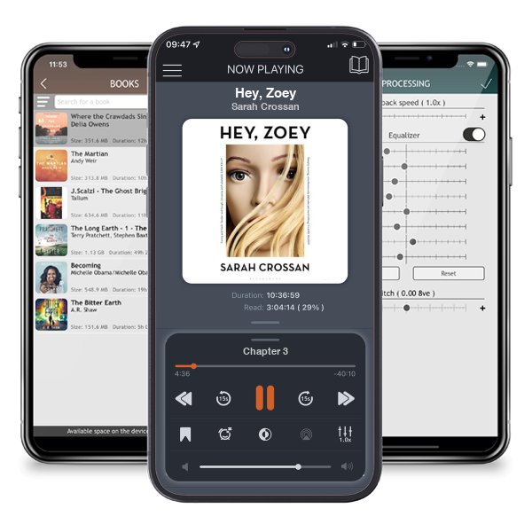 Download fo free audiobook Hey, Zoey by Sarah Crossan and listen anywhere on your iOS devices in the ListenBook app.