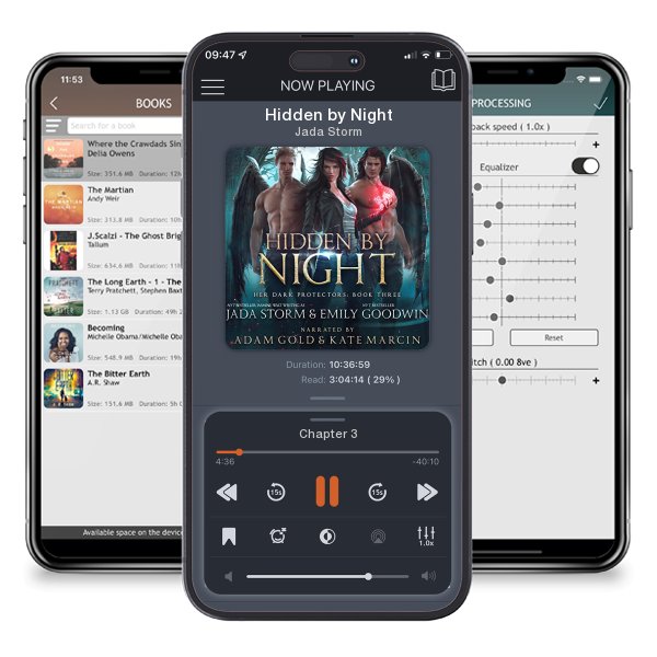 Download fo free audiobook Hidden by Night by Jada Storm and listen anywhere on your iOS devices in the ListenBook app.
