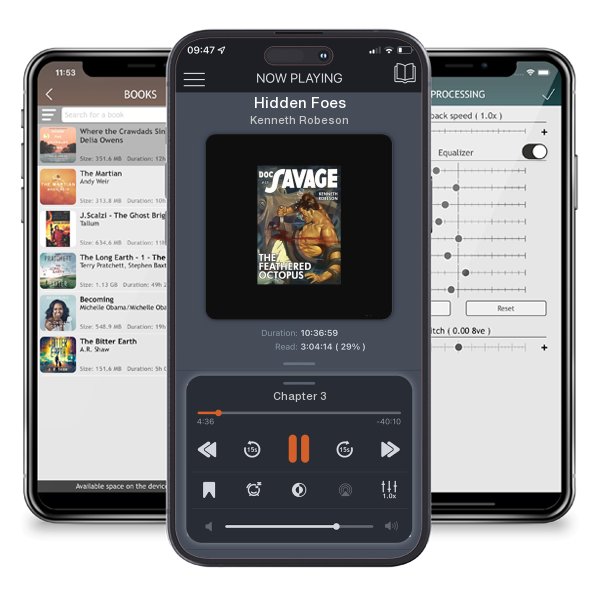 Download fo free audiobook Hidden Foes by Kenneth Robeson and listen anywhere on your iOS devices in the ListenBook app.