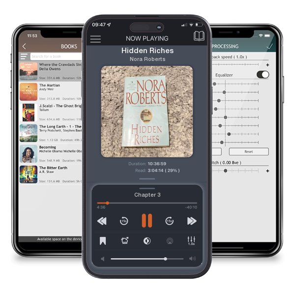 Download fo free audiobook Hidden Riches by Nora Roberts and listen anywhere on your iOS devices in the ListenBook app.