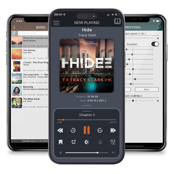 Download fo free audiobook Hide by Tracy Clark and listen anywhere on your iOS devices in the ListenBook app.