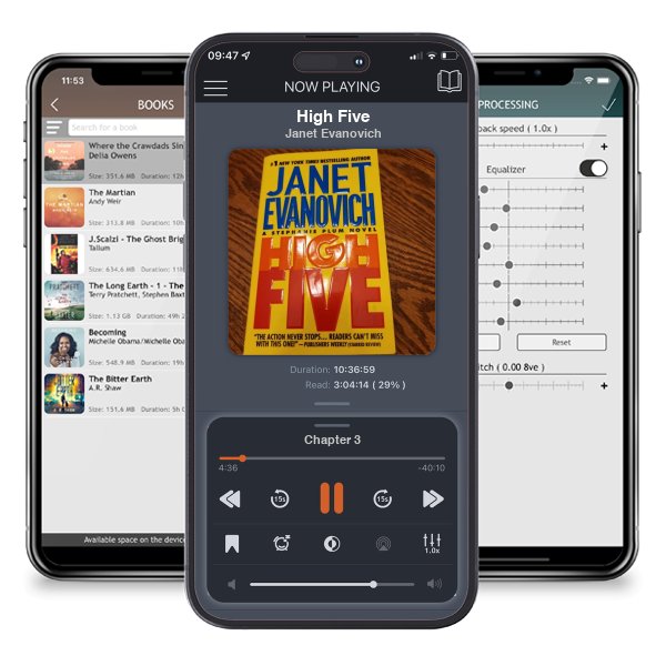 Download fo free audiobook High Five by Janet Evanovich and listen anywhere on your iOS devices in the ListenBook app.