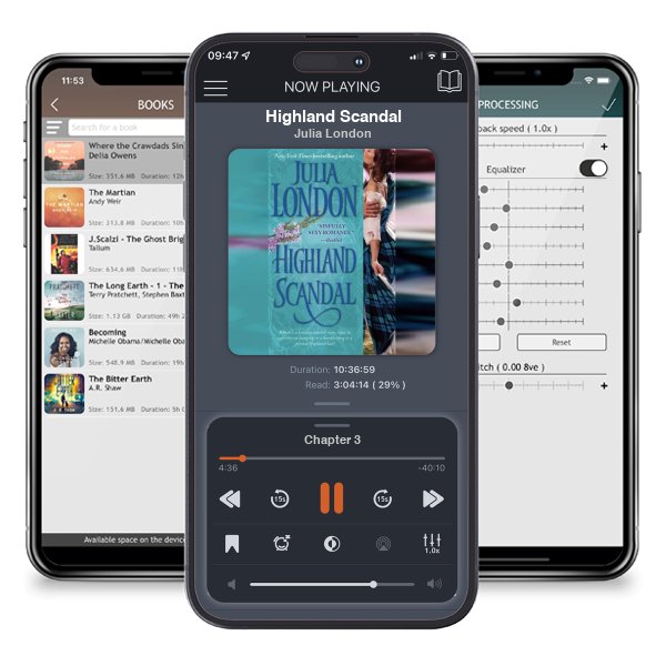 Download fo free audiobook Highland Scandal by Julia London and listen anywhere on your iOS devices in the ListenBook app.