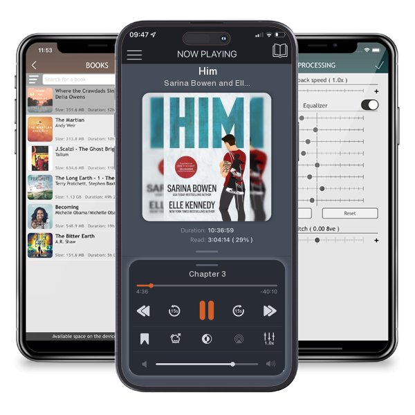 Download fo free audiobook Him by Sarina Bowen and Elle Kennedy and listen anywhere on your iOS devices in the ListenBook app.