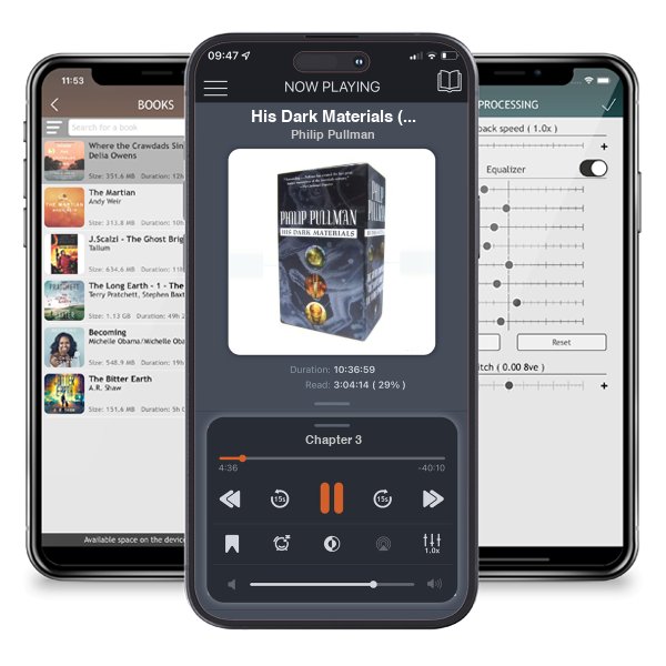 Download fo free audiobook His Dark Materials (His Dark Materials #1-3) by Philip Pullman and listen anywhere on your iOS devices in the ListenBook app.