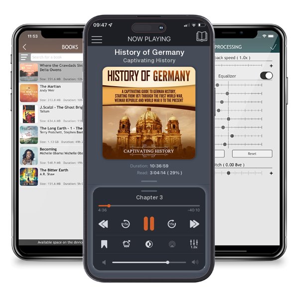 Download fo free audiobook History of Germany by Captivating History and listen anywhere on your iOS devices in the ListenBook app.