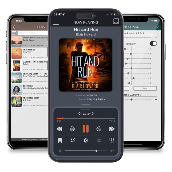 Download fo free audiobook Hit and Run by Blair Howard and listen anywhere on your iOS devices in the ListenBook app.