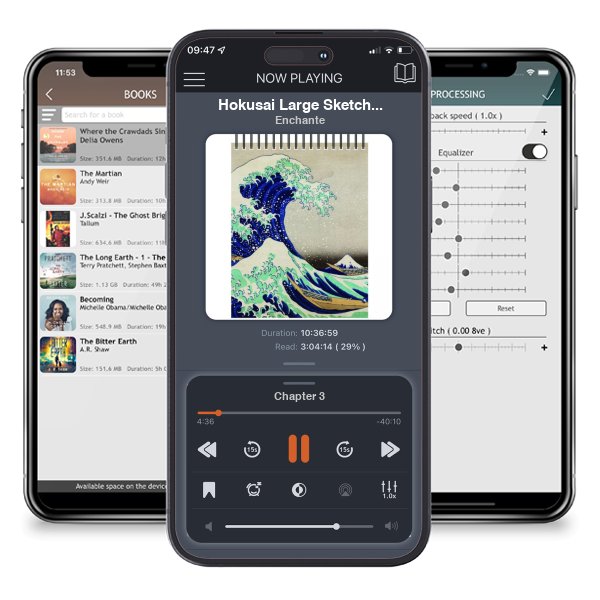 Download fo free audiobook Hokusai Large Sketchbook by Enchante and listen anywhere on your iOS devices in the ListenBook app.