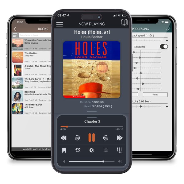Download fo free audiobook Holes (Holes, #1) by Louis Sachar and listen anywhere on your iOS devices in the ListenBook app.