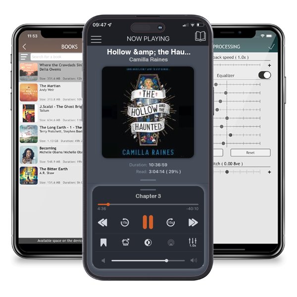 Download fo free audiobook Hollow & the Haunted by Camilla Raines and listen anywhere on your iOS devices in the ListenBook app.