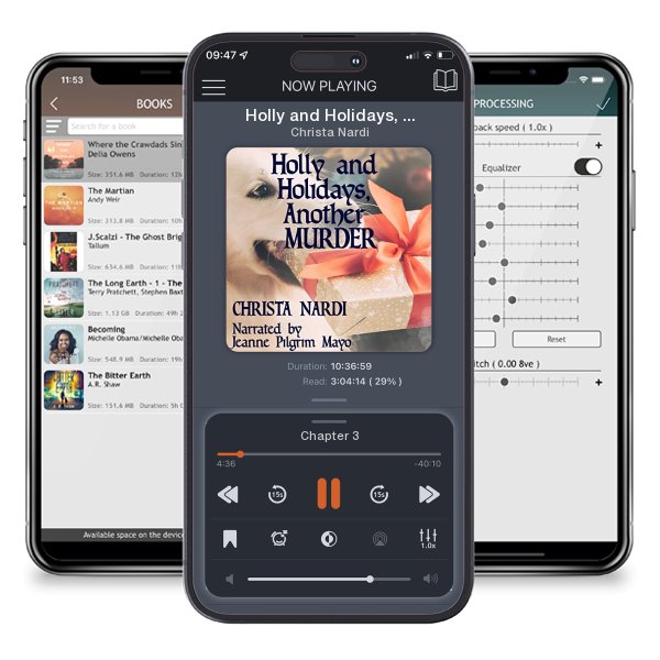 Download fo free audiobook Holly and Holidays, Another Murder by Christa Nardi and listen anywhere on your iOS devices in the ListenBook app.