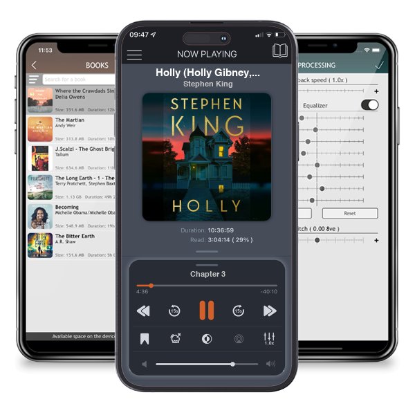 Download fo free audiobook Holly (Holly Gibney, #3) by Stephen King and listen anywhere on your iOS devices in the ListenBook app.
