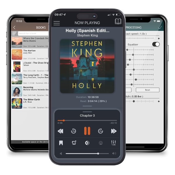 Descargar audiolibro gratis Holly (Spanish Edition) by Stephen King y escuchar en cualquier lugar en sus dispositivos iOS en la aplicación ListenBook.