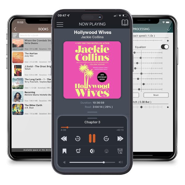 Download fo free audiobook Hollywood Wives by Jackie Collins and listen anywhere on your iOS devices in the ListenBook app.