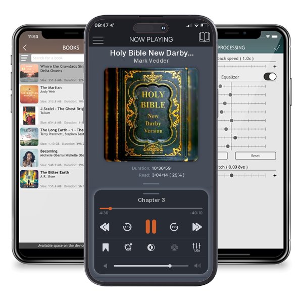 Download fo free audiobook Holy Bible New Darby Version by Mark Vedder and listen anywhere on your iOS devices in the ListenBook app.