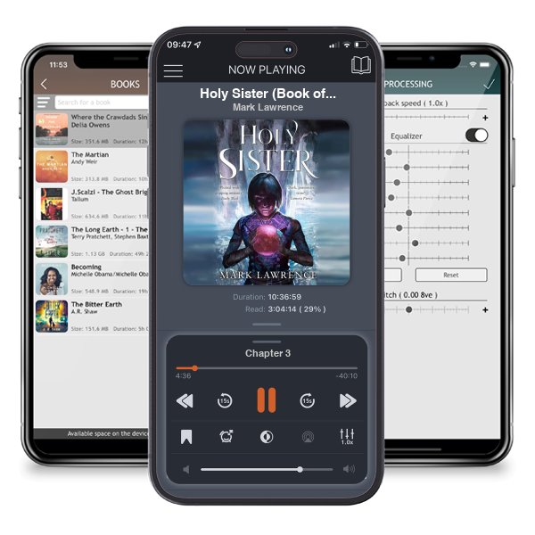 Download fo free audiobook Holy Sister (Book of the Ancestor, #3) by Mark Lawrence and listen anywhere on your iOS devices in the ListenBook app.