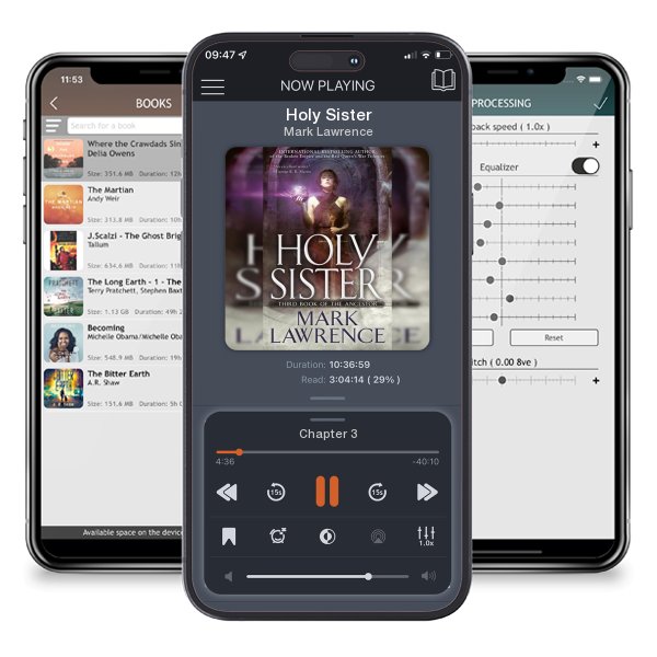 Download fo free audiobook Holy Sister by Mark Lawrence and listen anywhere on your iOS devices in the ListenBook app.