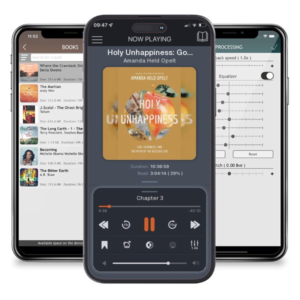 Download fo free audiobook Holy Unhappiness: God, Goodness, and the Myth of the Blessed... by Amanda Held Opelt and listen anywhere on your iOS devices in the ListenBook app.