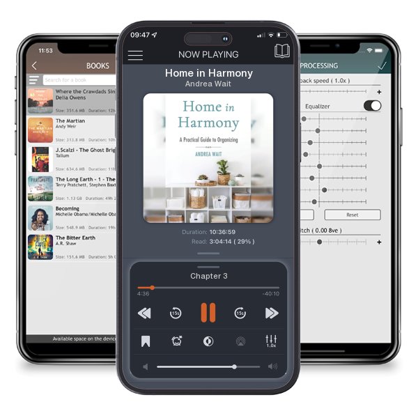 Download fo free audiobook Home in Harmony by Andrea Wait and listen anywhere on your iOS devices in the ListenBook app.