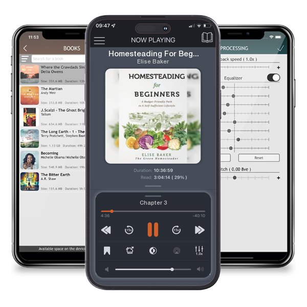 Download fo free audiobook Homesteading For Beginners: A Budget-Friendly Path To A Self-Sufficient Lifestyle by Elise Baker and listen anywhere on your iOS devices in the ListenBook app.