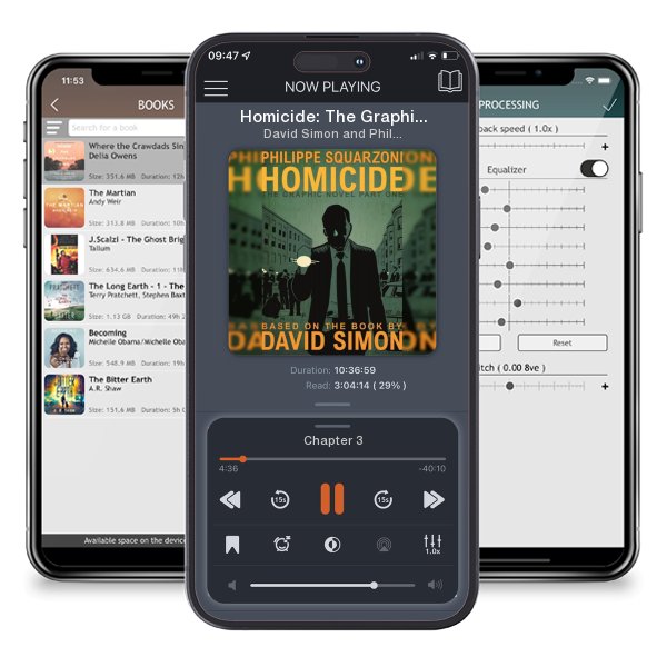 Download fo free audiobook Homicide: The Graphic Novel, Part One by David Simon and Philippe Squarzoni and listen anywhere on your iOS devices in the ListenBook app.