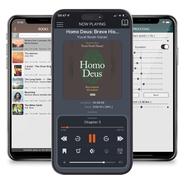 Download fo free audiobook Homo Deus: Breve Historia del Mañana / Homo Deus. a History... by Yuval Noah Harari and listen anywhere on your iOS devices in the ListenBook app.