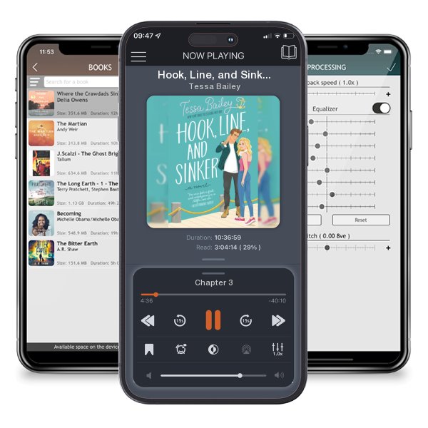Download fo free audiobook Hook, Line, and Sinker by Tessa Bailey and listen anywhere on your iOS devices in the ListenBook app.